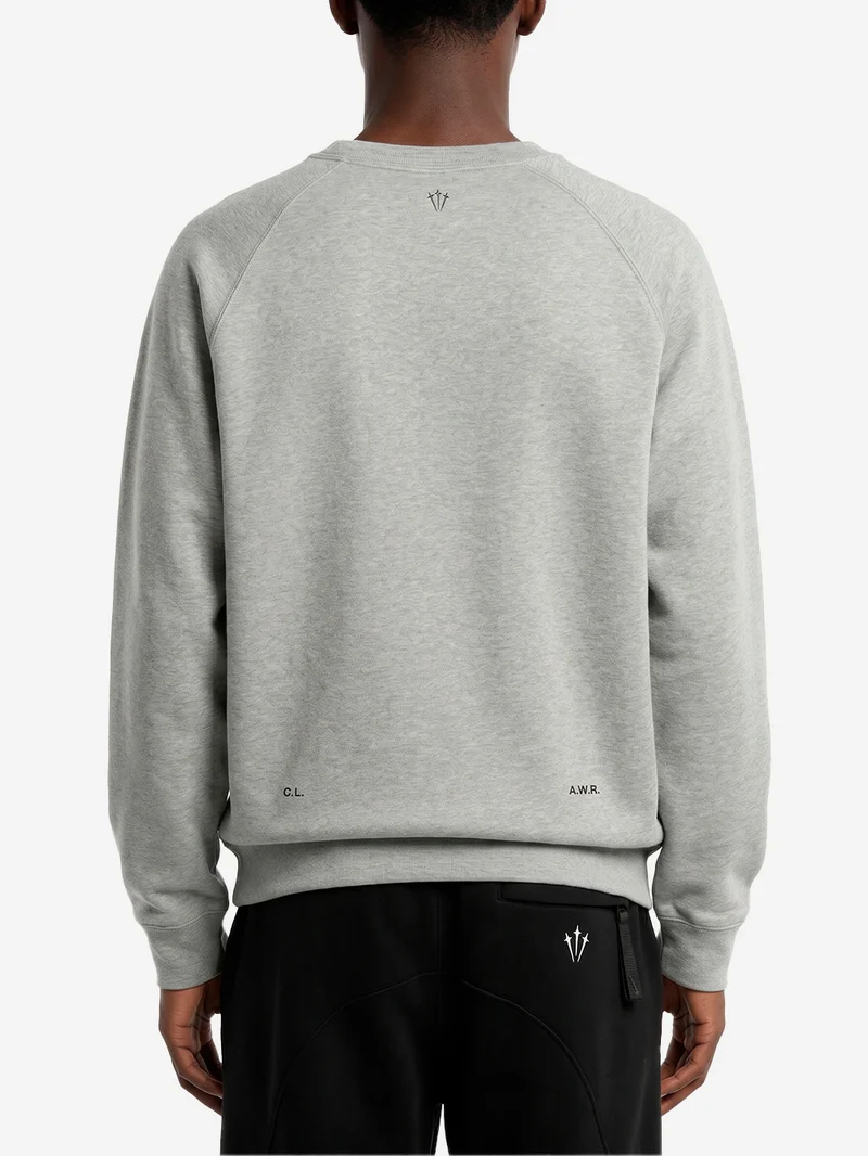 x Drake NOCTA Felpa girocollo fleece grigia