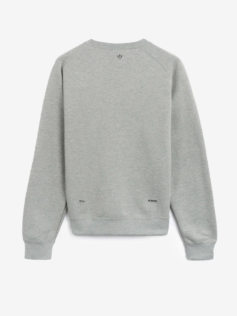 x Drake NOCTA Felpa girocollo fleece grigia