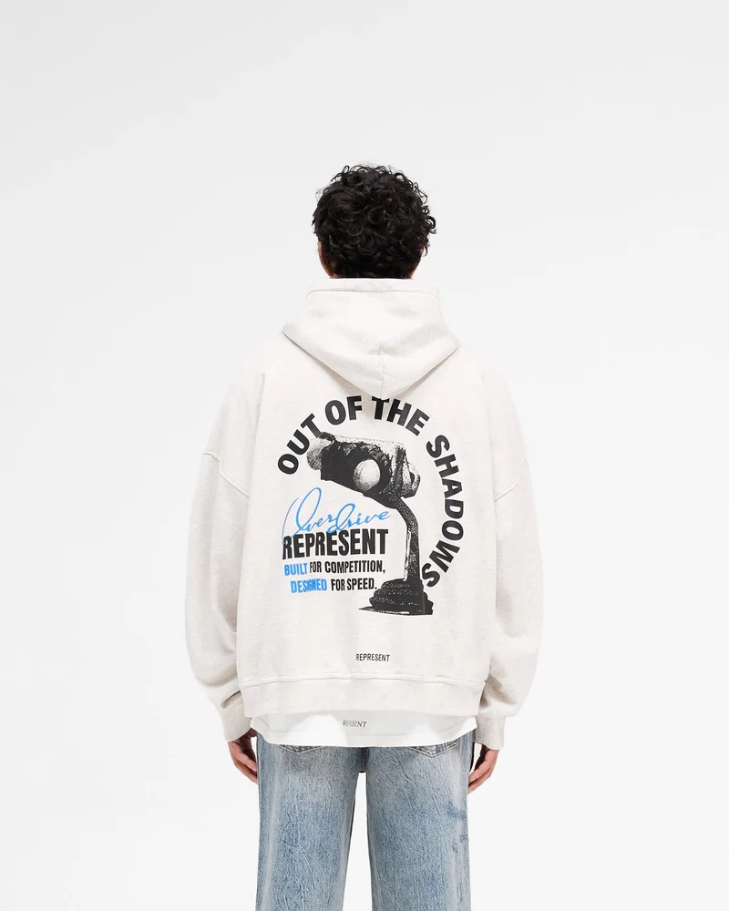 Out Of The Shadows Hoodie - Cream Marl