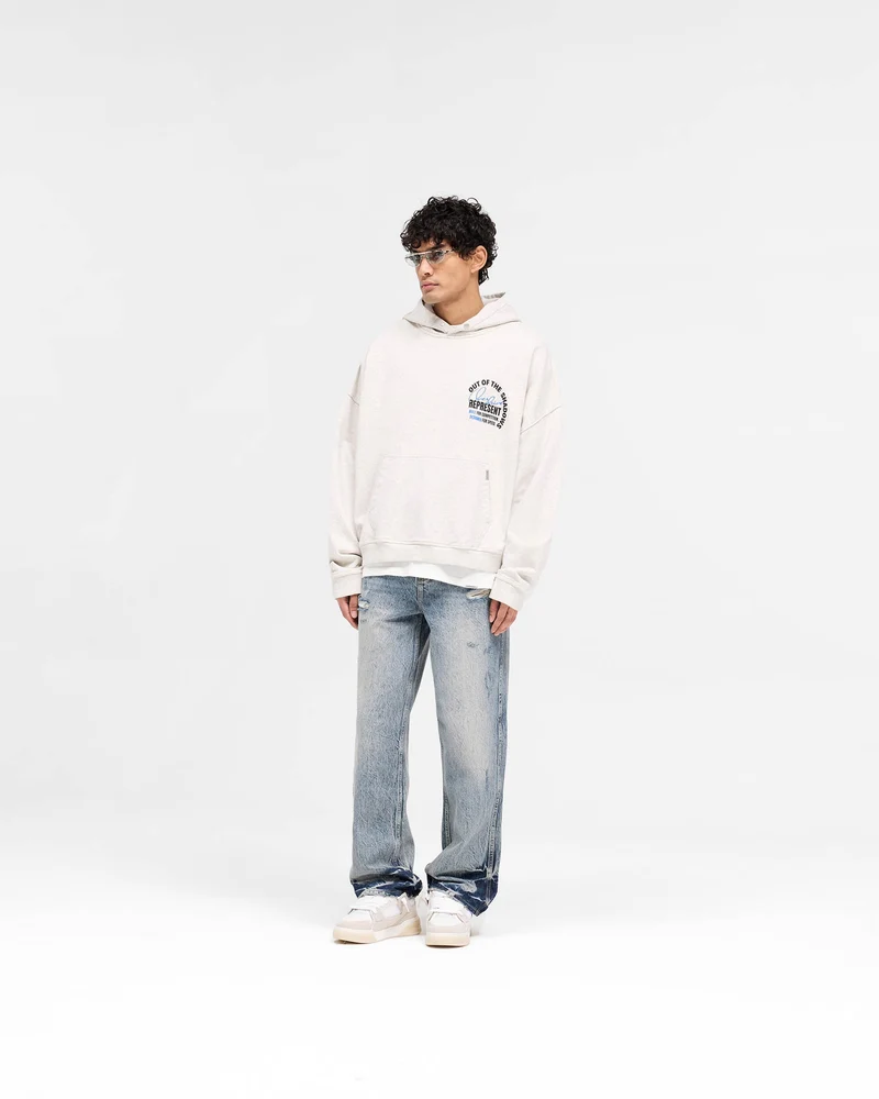 Out Of The Shadows Hoodie - Cream Marl