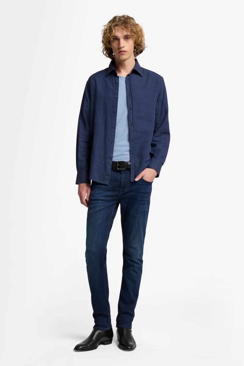 SLIMMY TAPERED in Luxe Performance Deep Blue