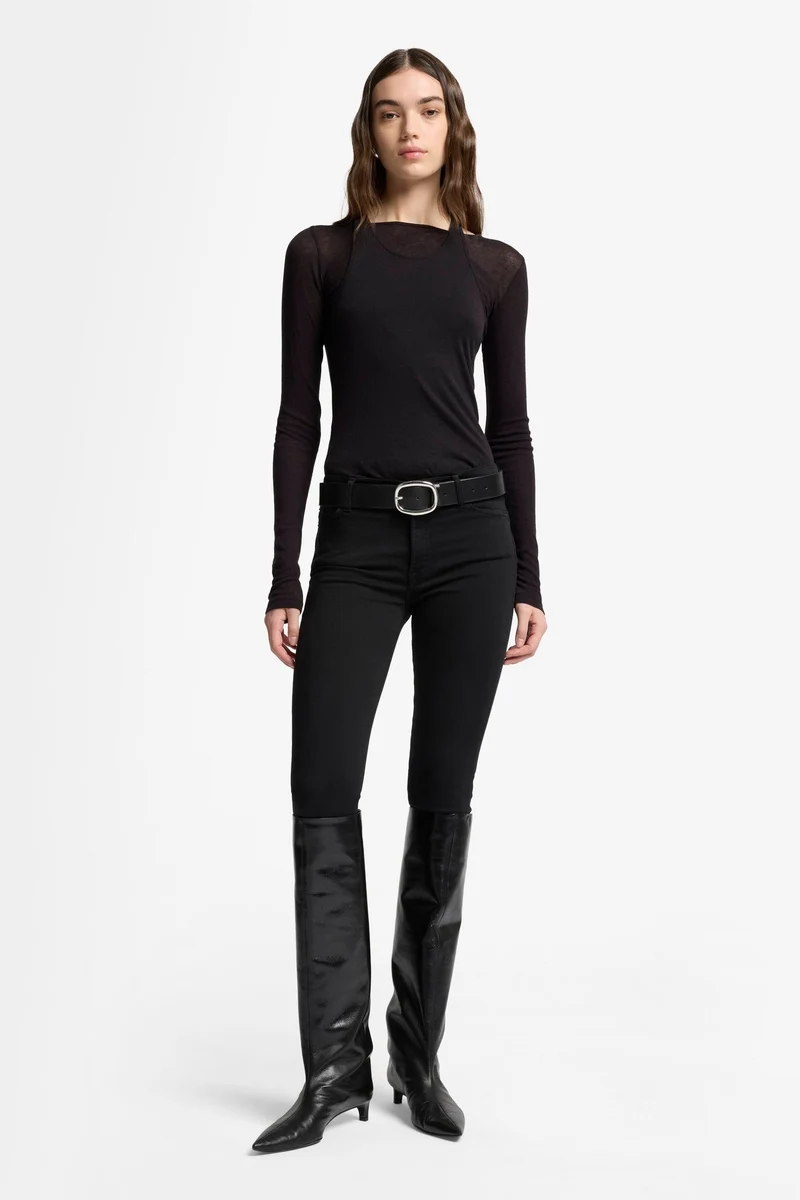THE SKINNY in Slim Illusion Rinsed Black
