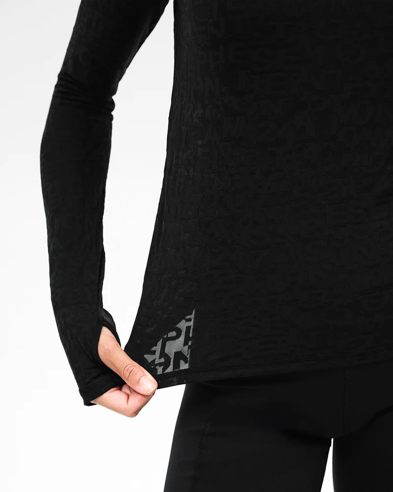247 Performance Burnout Long Sleeve - Black