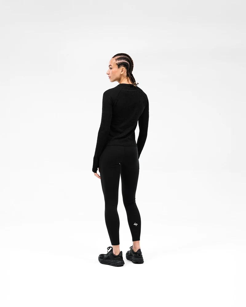 247 Performance Burnout Long Sleeve - Black