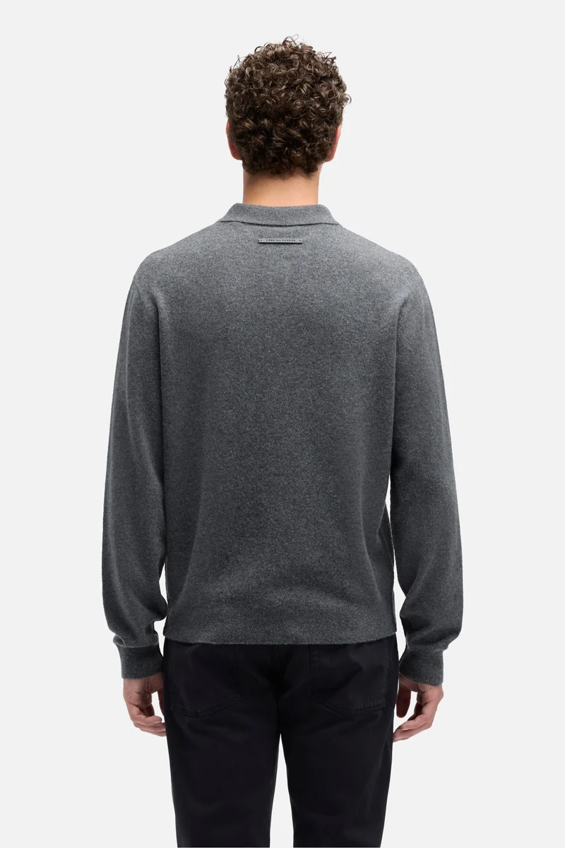 Cashmere Polo Sweater In Korat