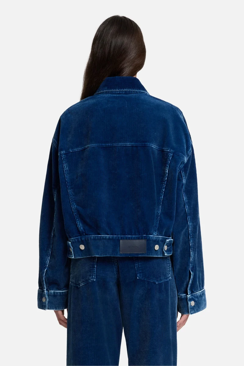 Corduroy Oli Cropped Trucker in Oxnard