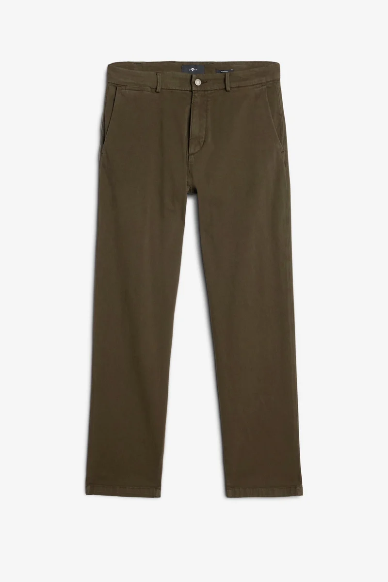 STRAIGHT CHINO in Luxe Performance Sateen Dark Olive