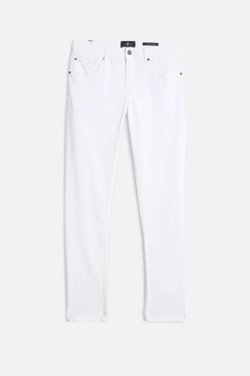 SLIMMY TAPERED in Luxe Performance White
