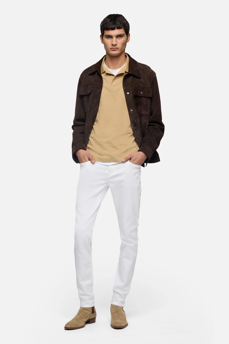 SLIMMY TAPERED in Luxe Performance White