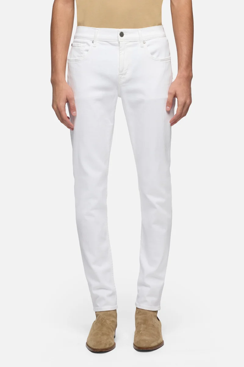 SLIMMY TAPERED in Luxe Performance White