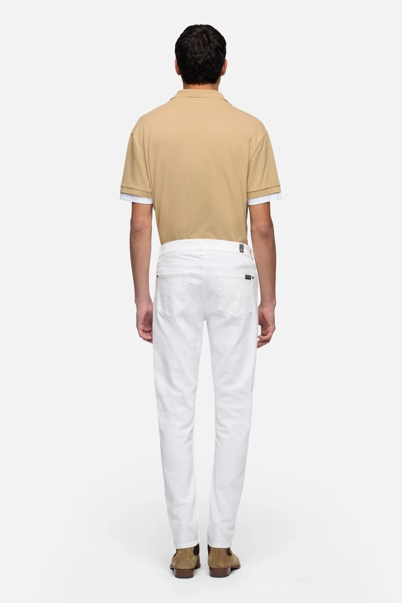 SLIMMY TAPERED in Luxe Performance White