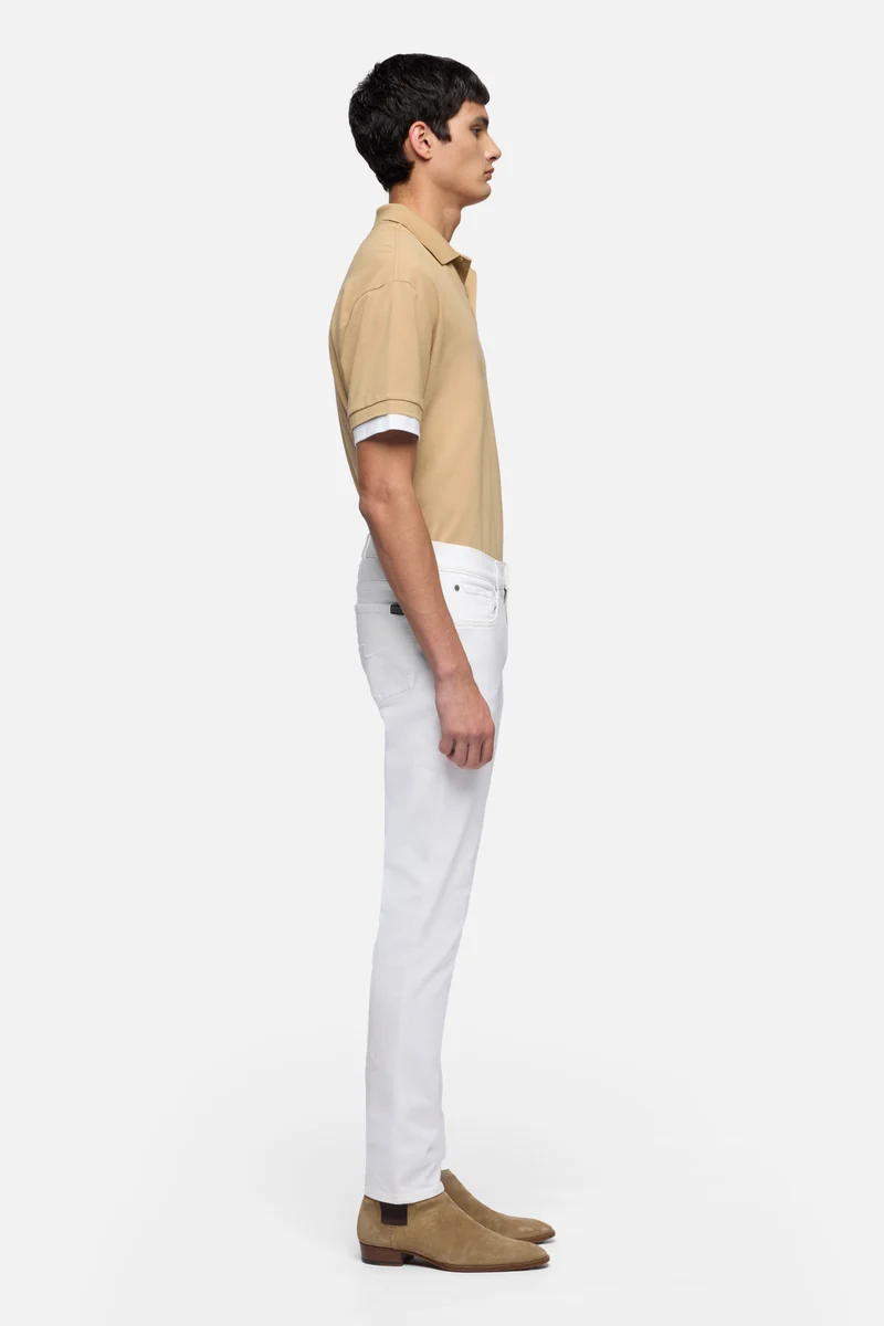 SLIMMY TAPERED in Luxe Performance White