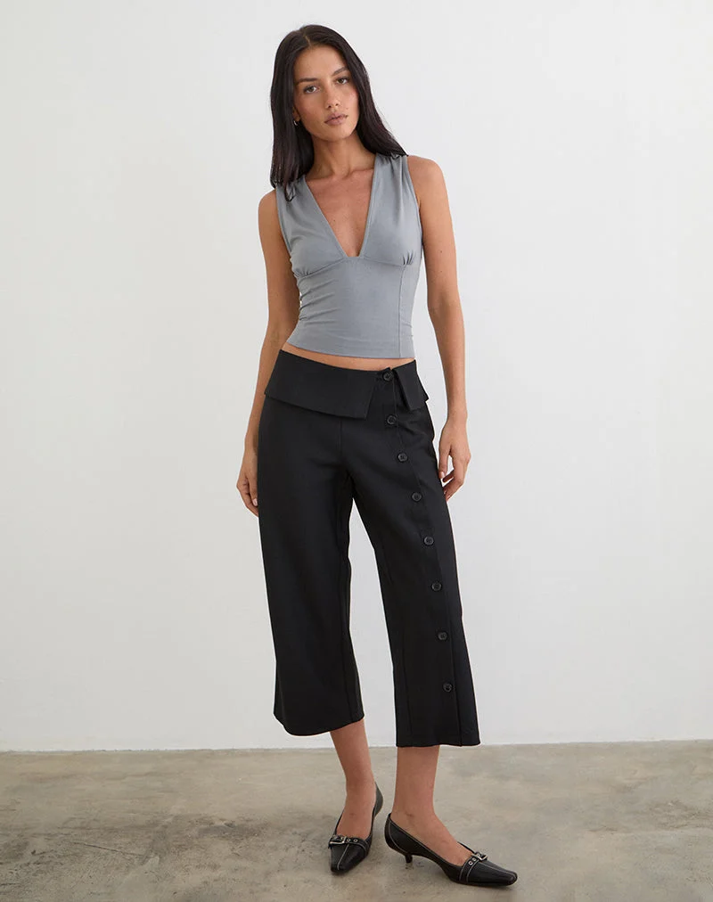 Wamari Capri-Hose in Tailoring Black