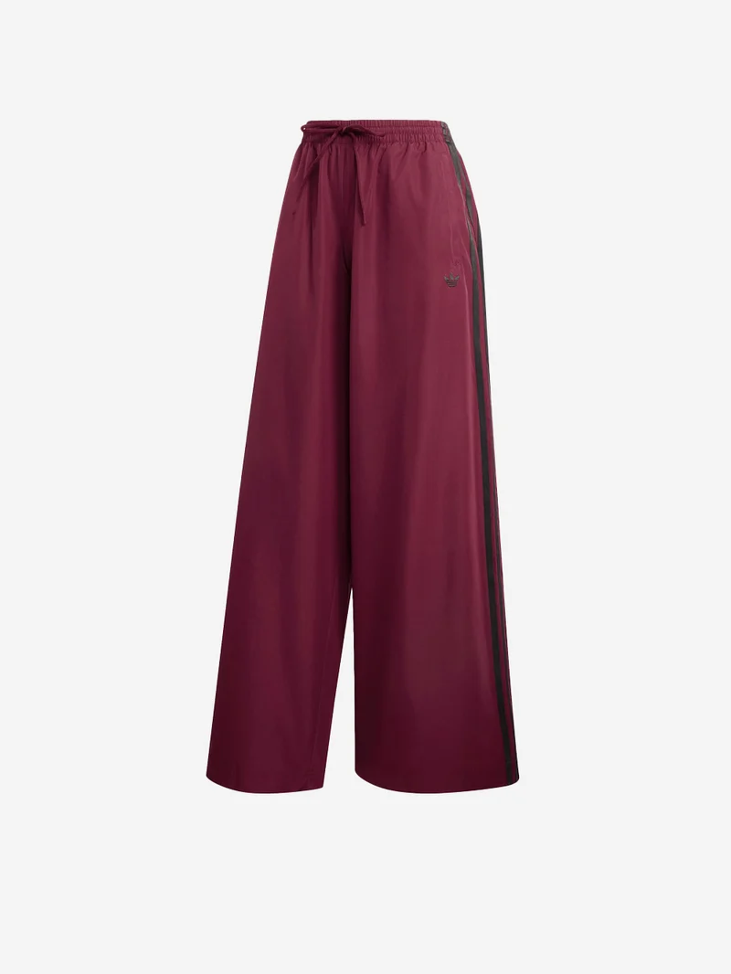 Pantaloni track bordeaux Firebird con stripes nere