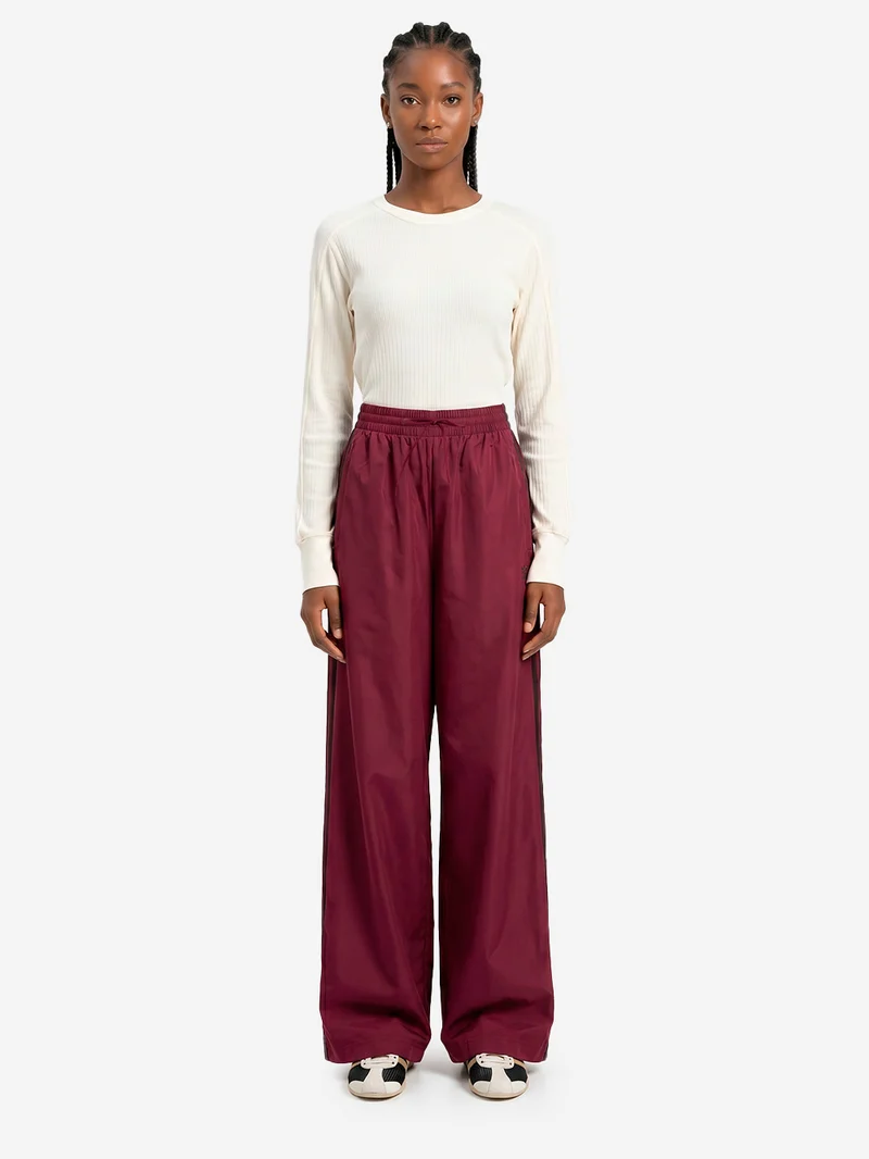 Pantaloni track bordeaux Firebird con stripes nere
