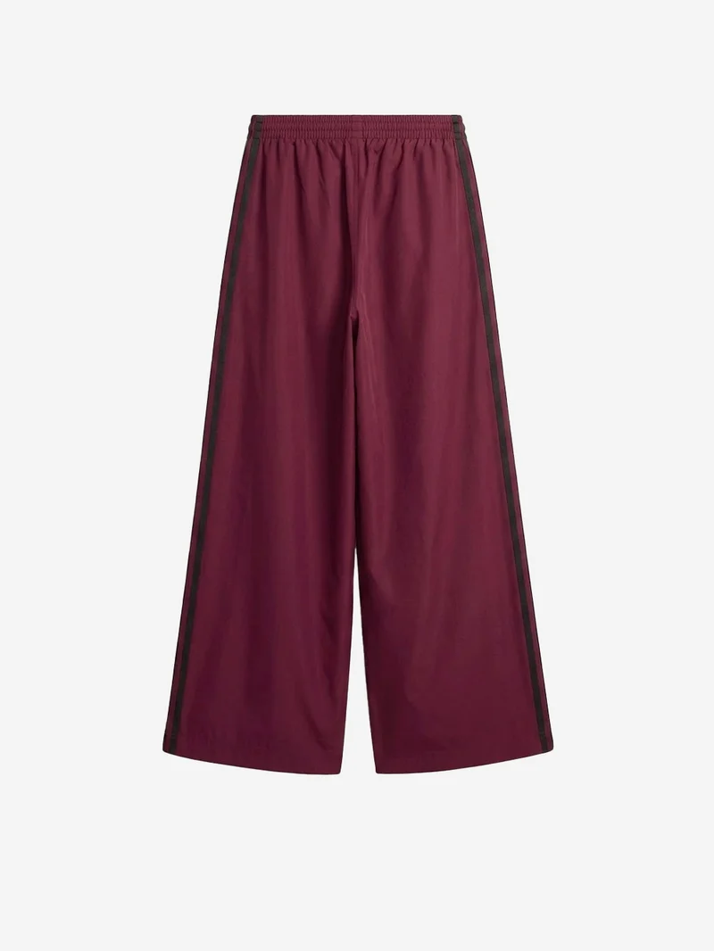 Pantaloni track bordeaux Firebird con stripes nere