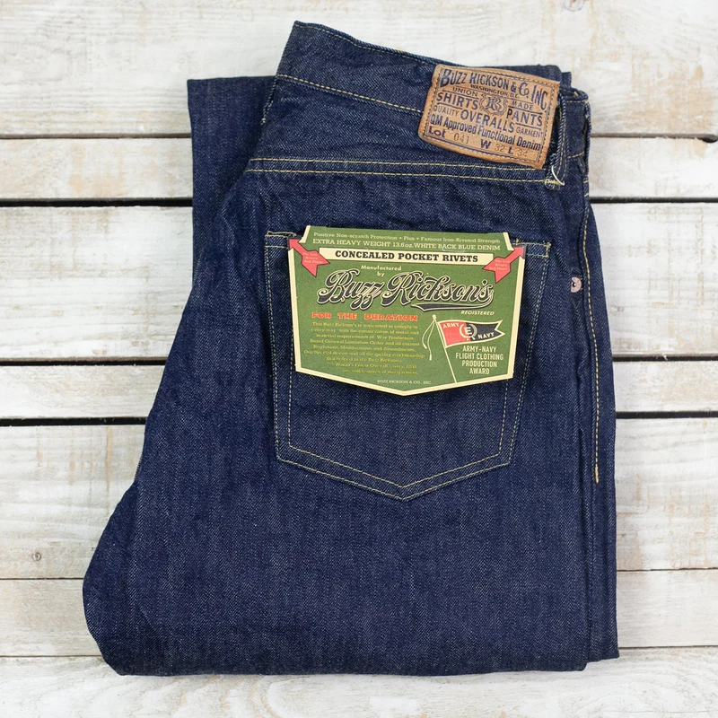 WWII Blue Denim Waist Overalls Indigo