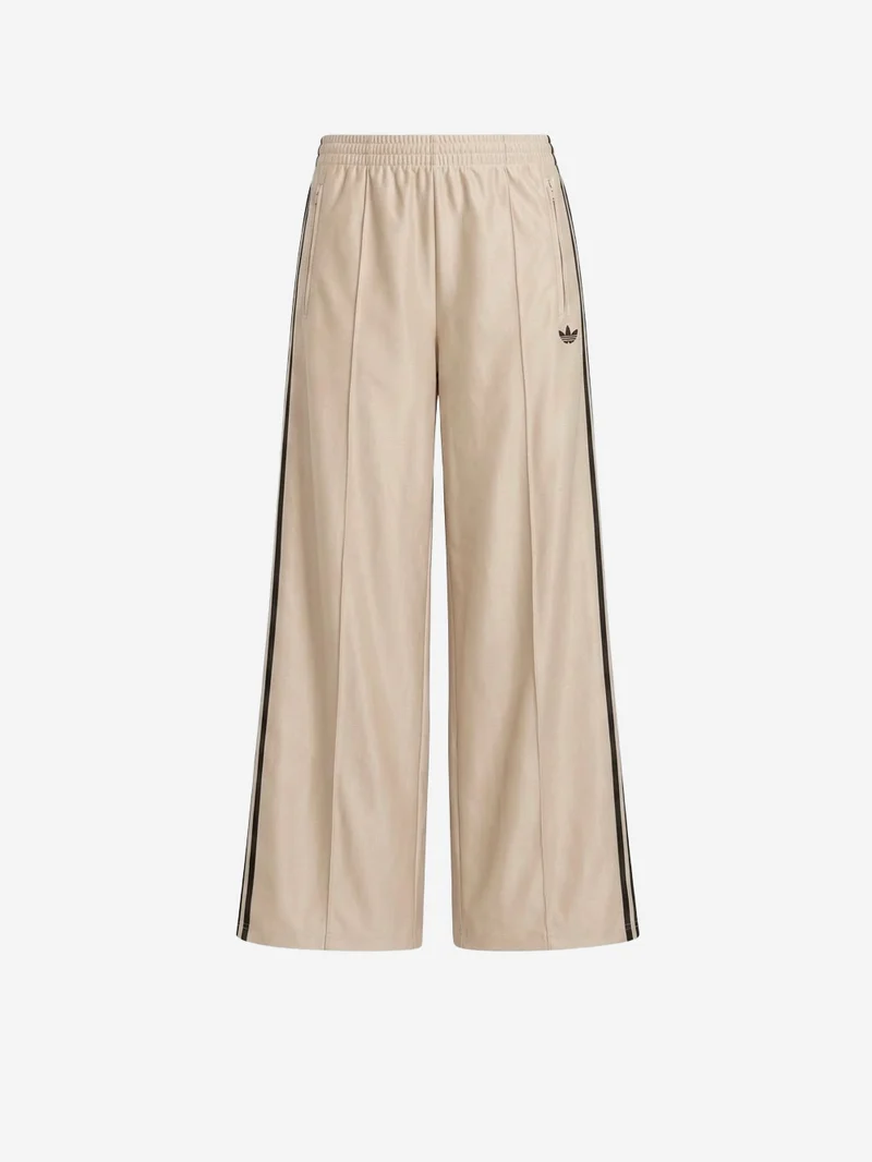 Pantaloni loose 'Firebird' beige con stripes nere