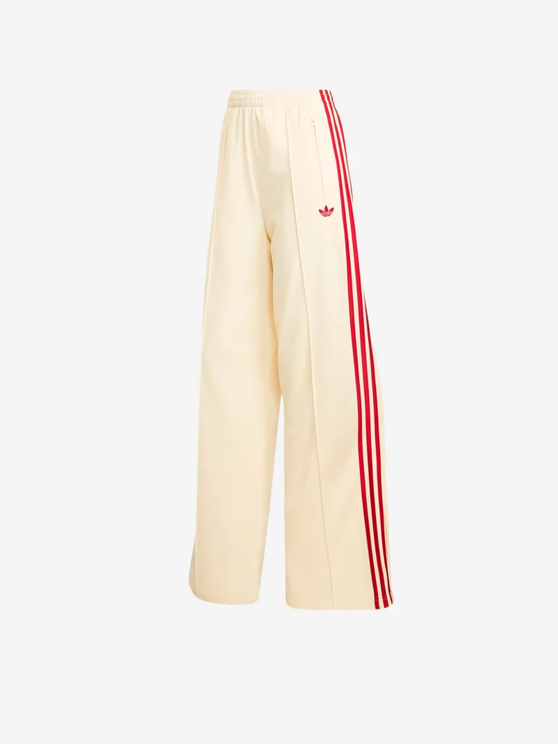 Pantaloni loose Firebird vaniglia con stripes rosse