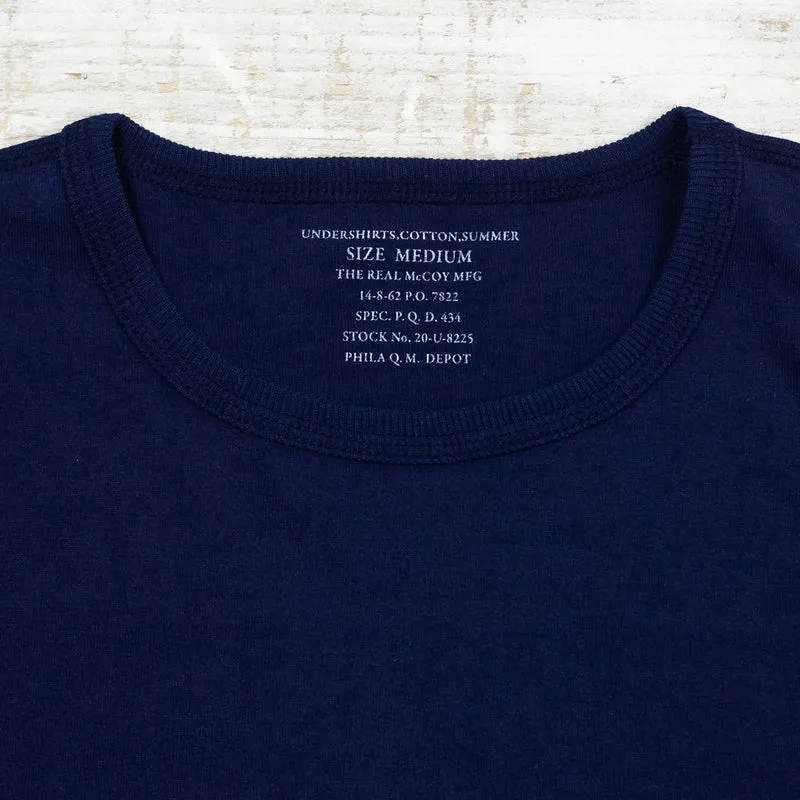 Undershirt Cotton Summer Navy