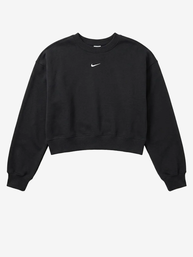 Felpa girocollo Studio fleece nera