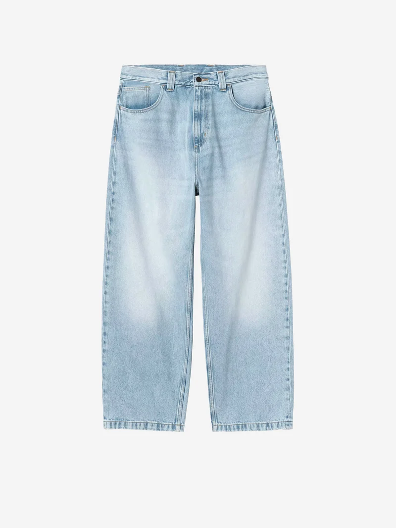 Pantaloni loose 'Brandon' in denim blu bleached