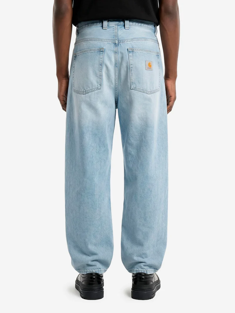 Pantaloni loose 'Brandon' in denim blu bleached