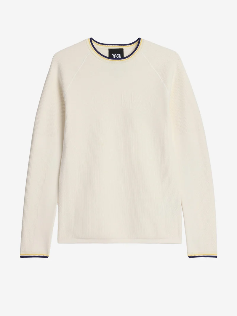 Y3 x Wales Bonner Maglia base top crema