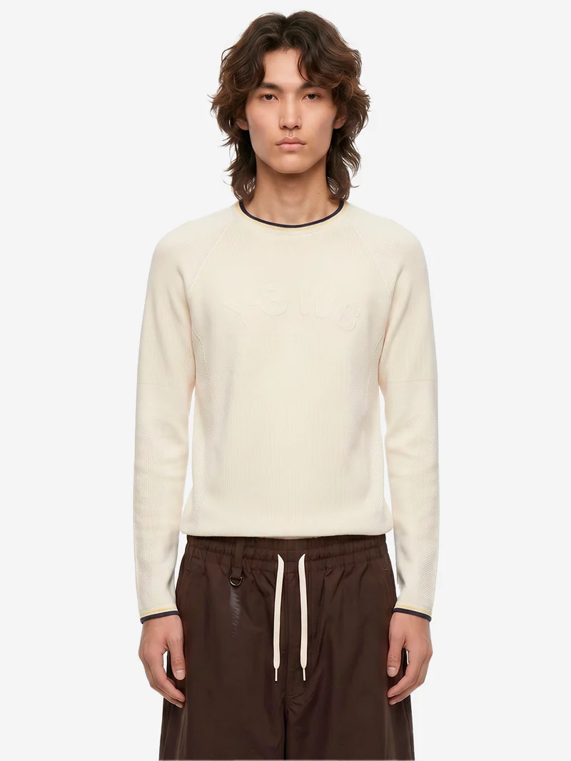 Y3 x Wales Bonner Maglia base top crema