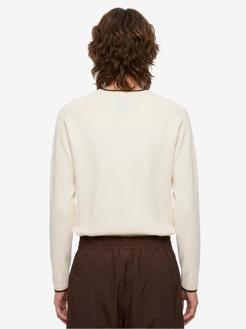 Y3 x Wales Bonner Maglia base top crema