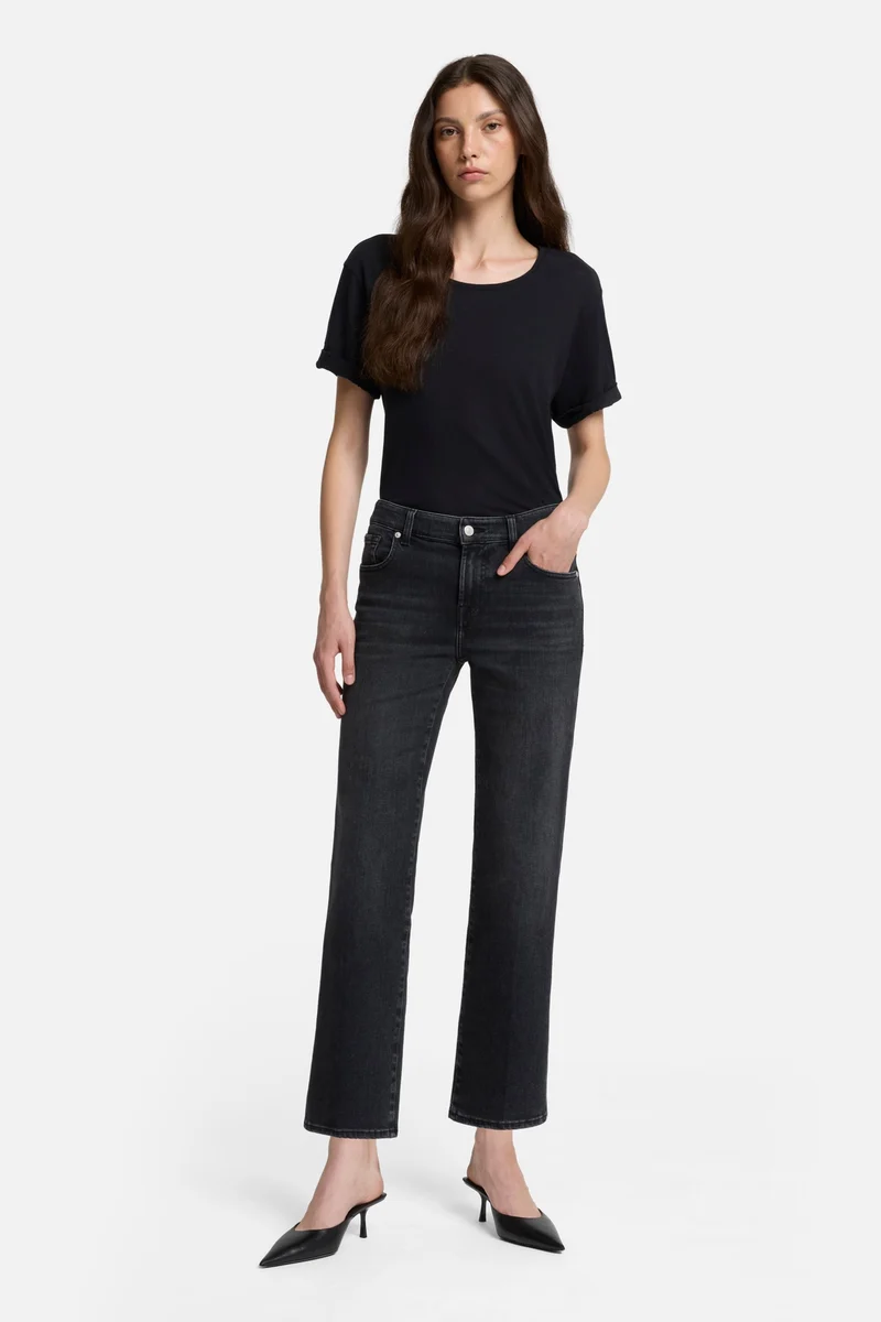 Luxe Vintage Calie Straight Ankle in Bottomline