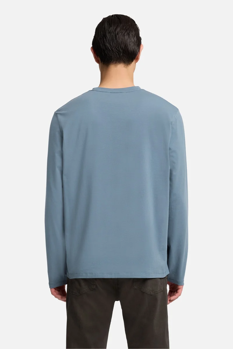 Luxe Performance Long Sleeve Tee in Titan