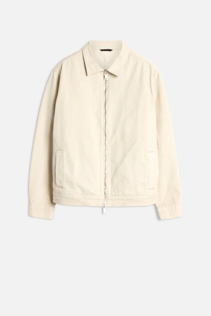 MANKIND Padded Harrington Jacket In Sunfaded Sand