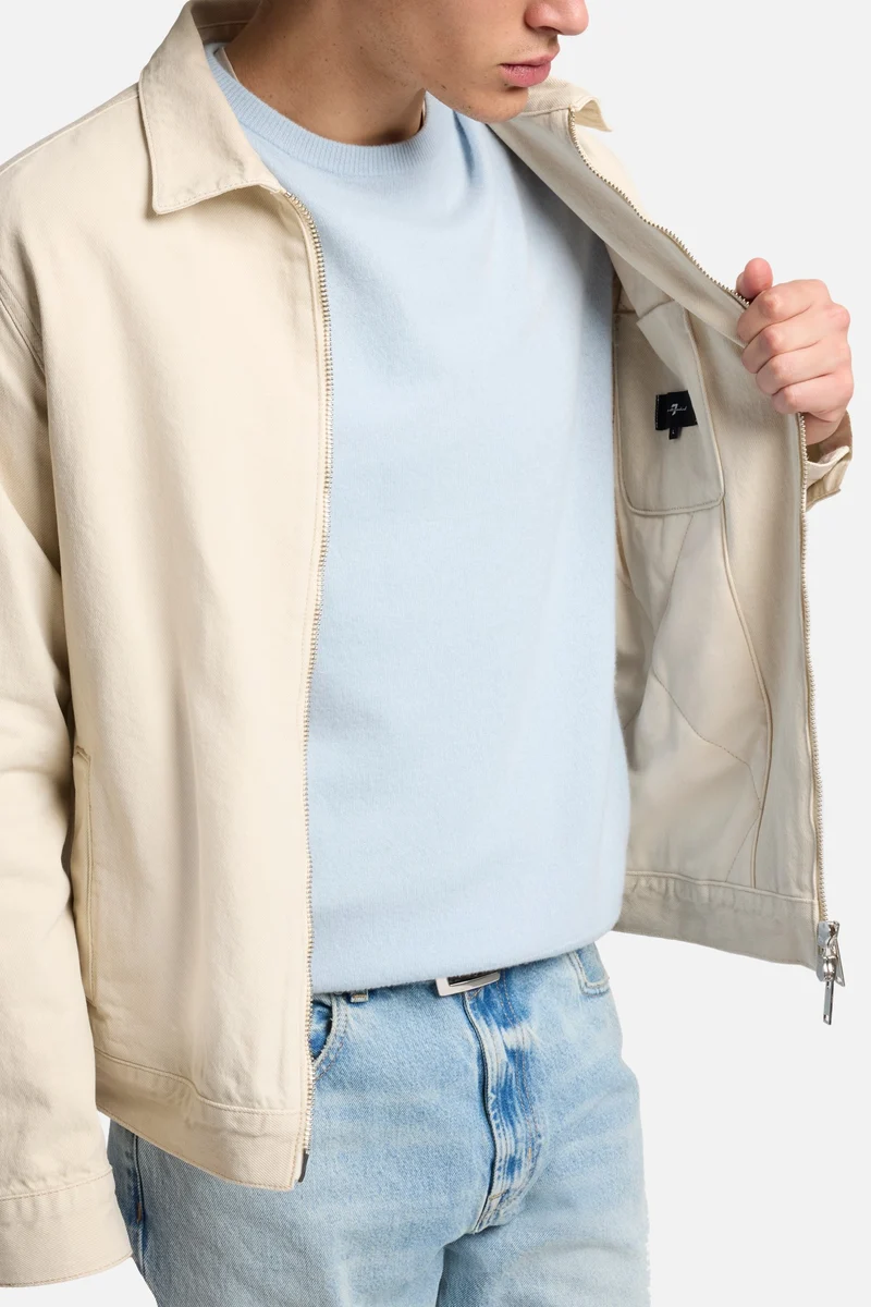 MANKIND Padded Harrington Jacket In Sunfaded Sand
