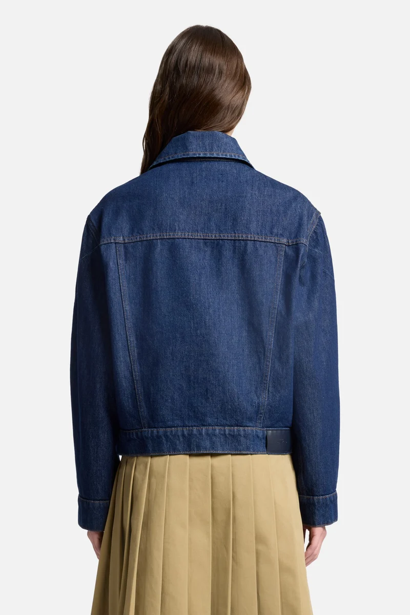 MANKIND Twisted Trucker Jacket in Blue Petal