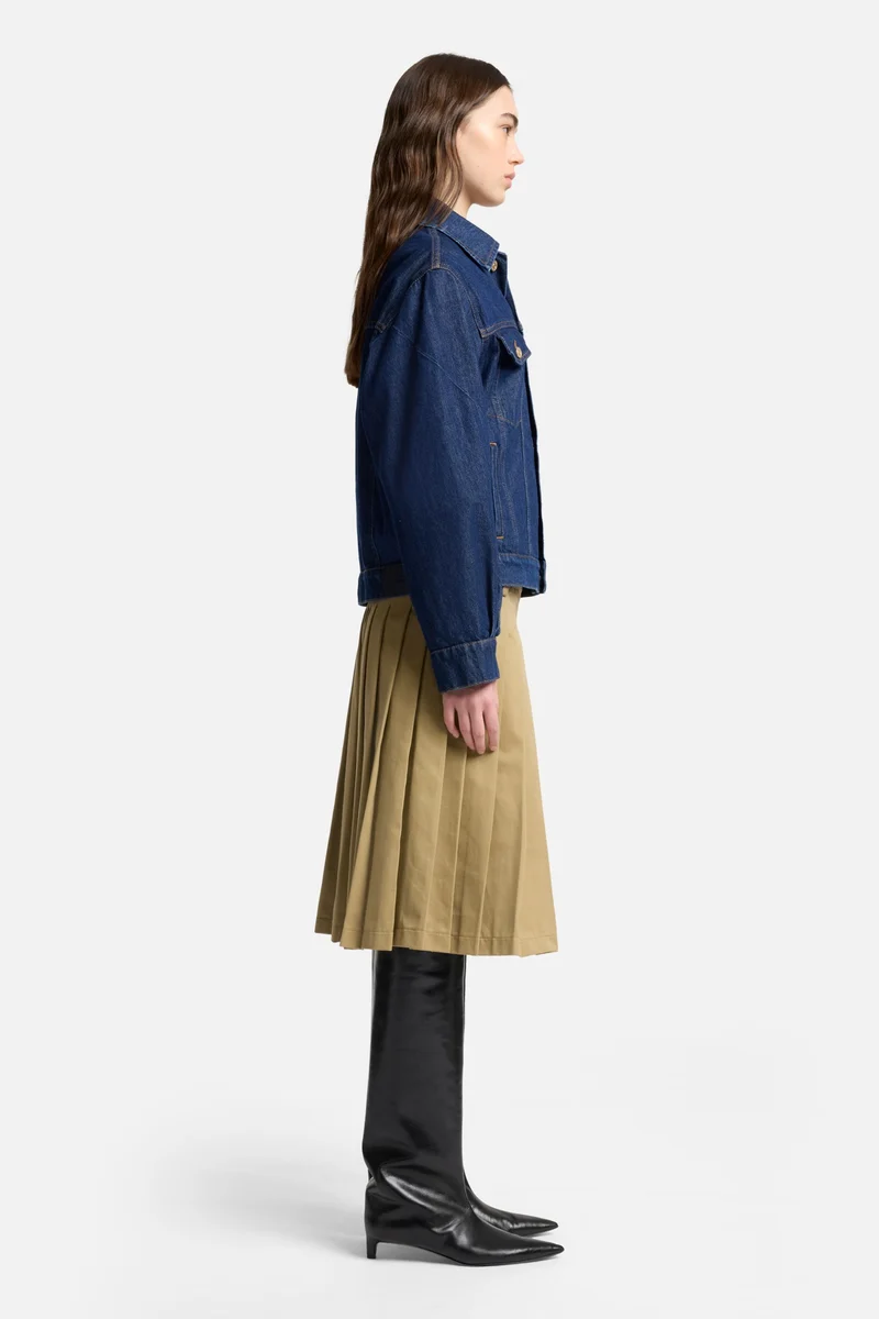 MANKIND Twisted Trucker Jacket in Blue Petal