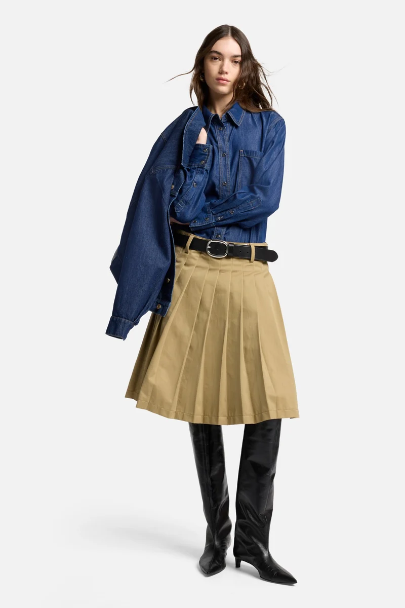 MANKIND Twisted Trucker Jacket in Blue Petal