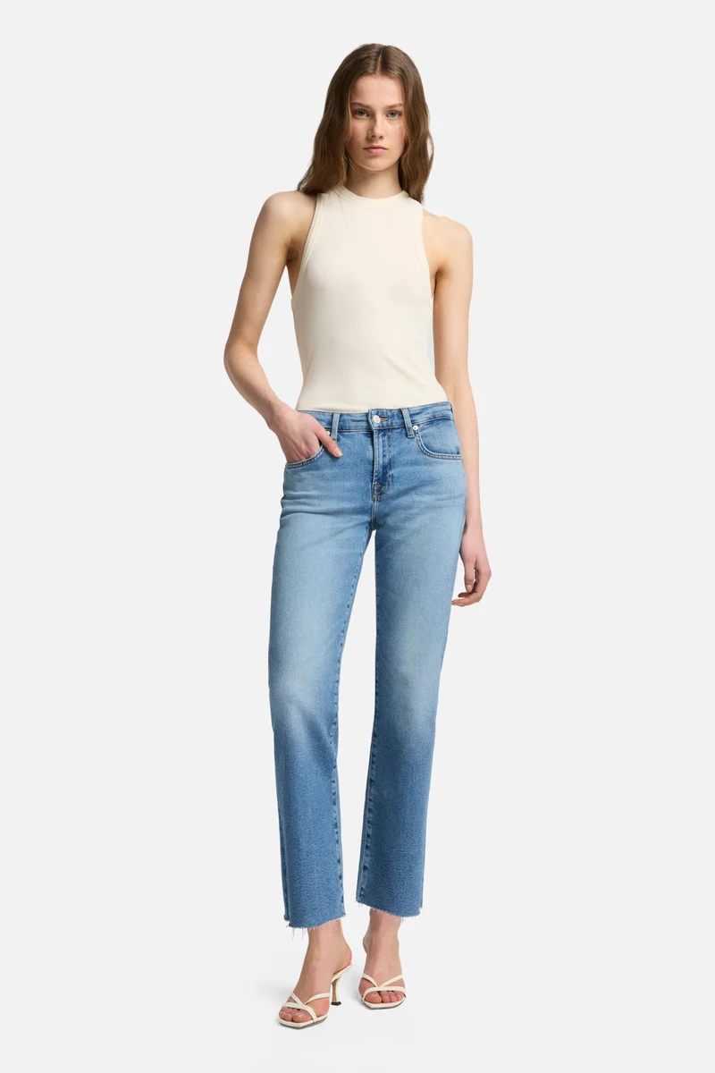 Luxe Vintage Calie Straight Ankle in Fancy