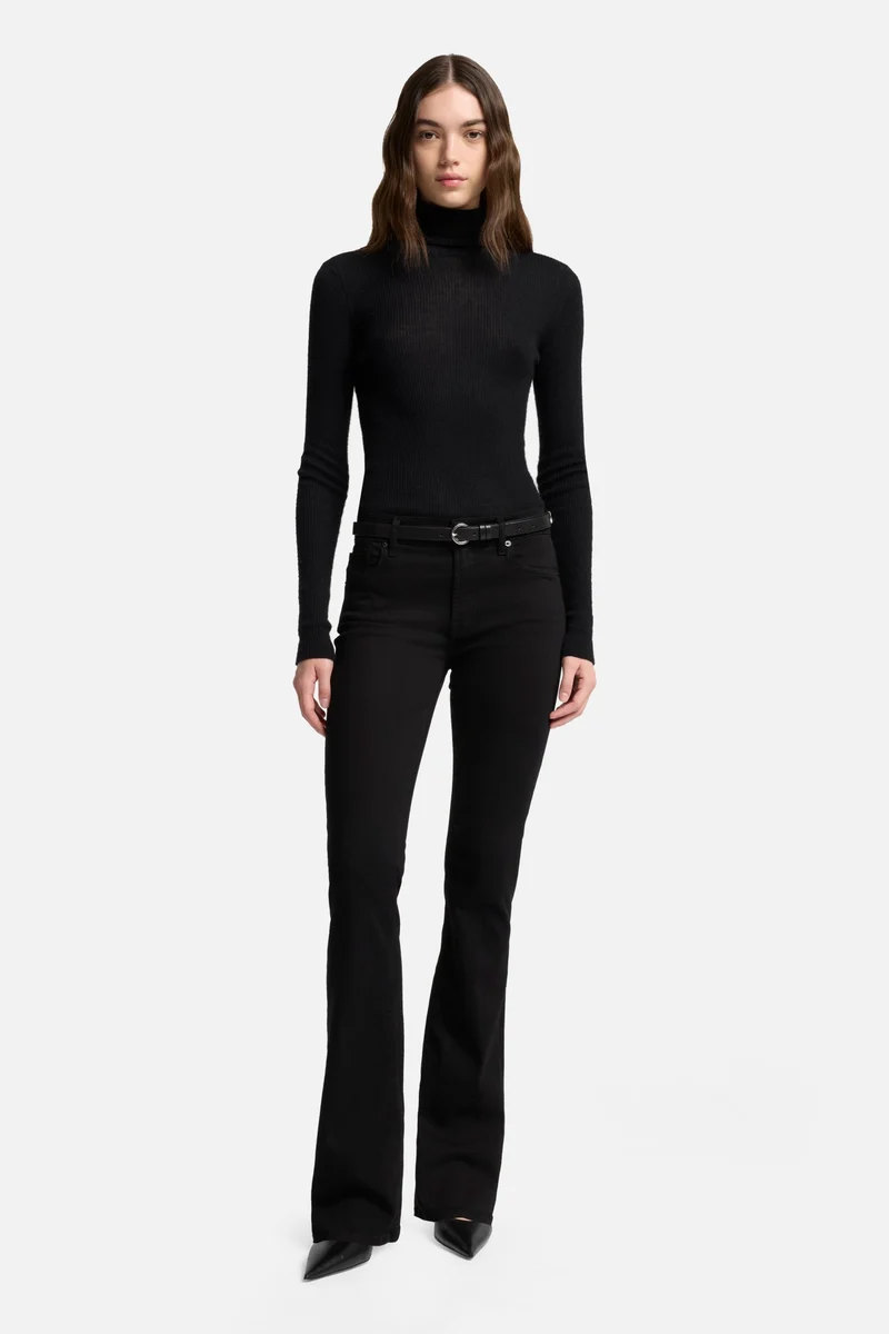 B(Air) Bootcut in Rinsed Black