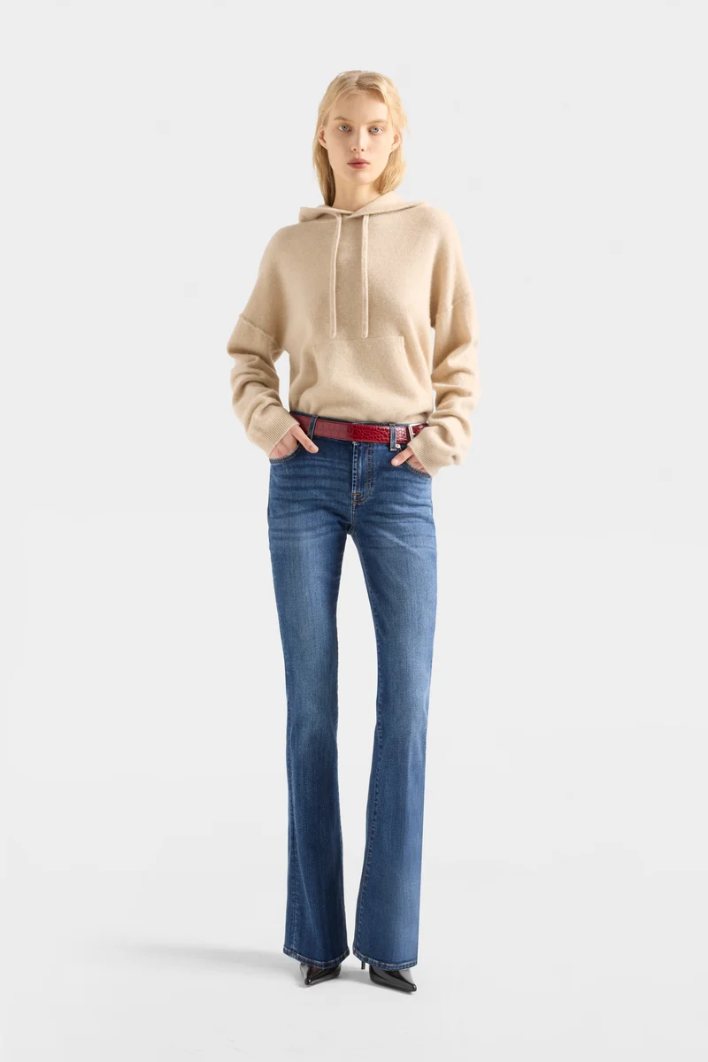 Slim Illusion Bootcut in Soho Light