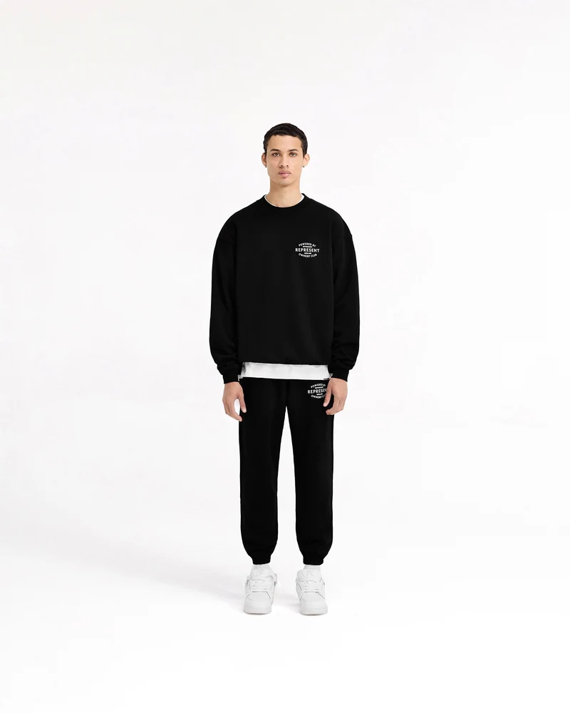 Represent Owners Club Stamp Sweater - Jet Black