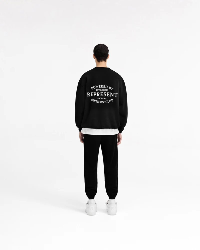 Represent Owners Club Stamp Sweater - Jet Black