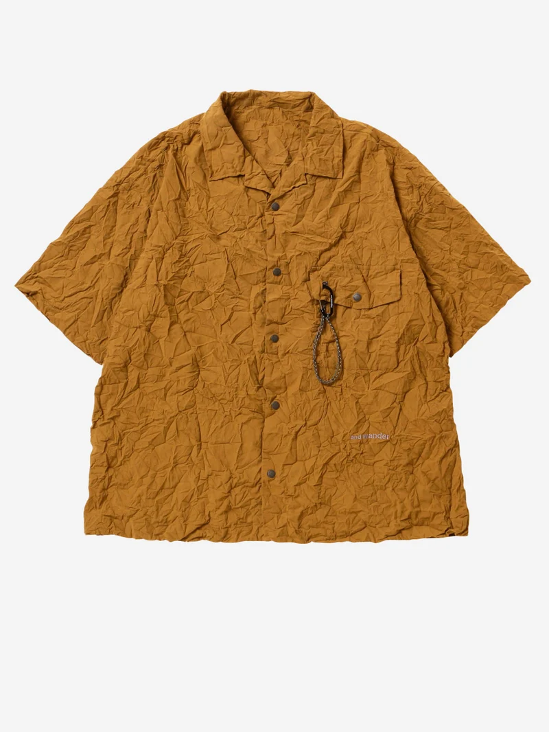 Camicia plissettata a manica corta