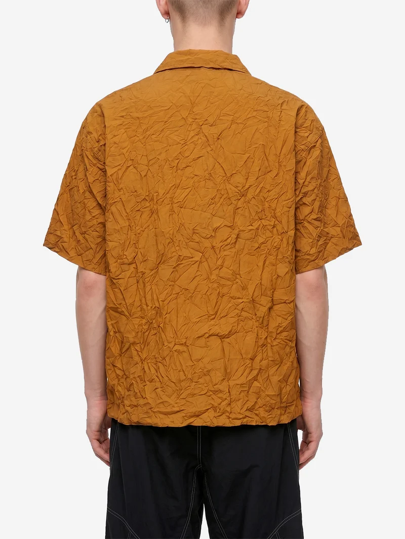 Camicia plissettata a manica corta