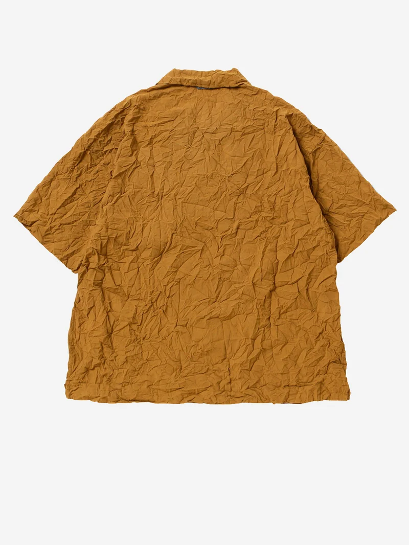 Camicia plissettata a manica corta