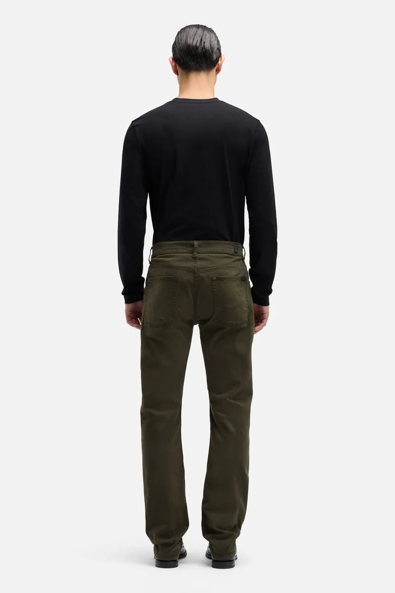 Luxe Performance Sateen The Straight In Dark Olive