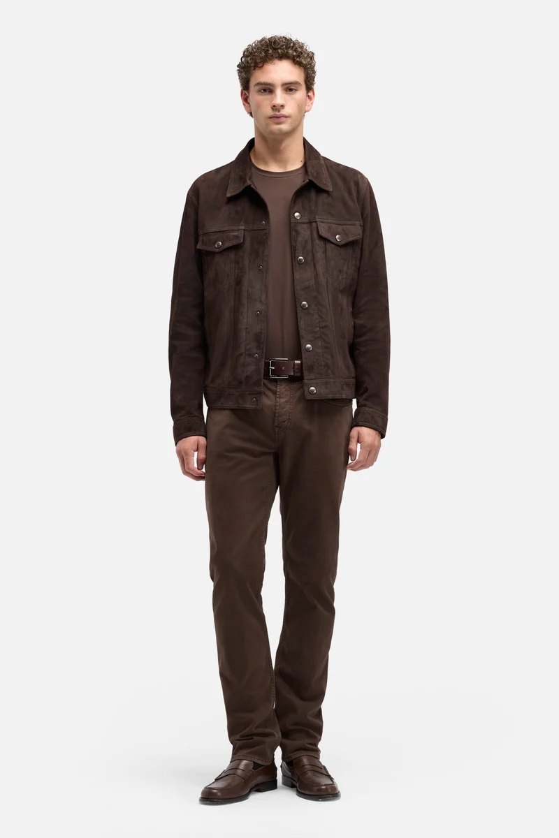 Luxe Performance Sateen The Straight In Coffee Bean