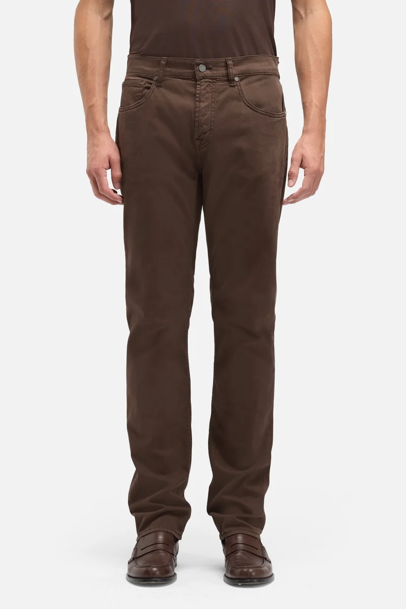 Luxe Performance Sateen The Straight In Coffee Bean