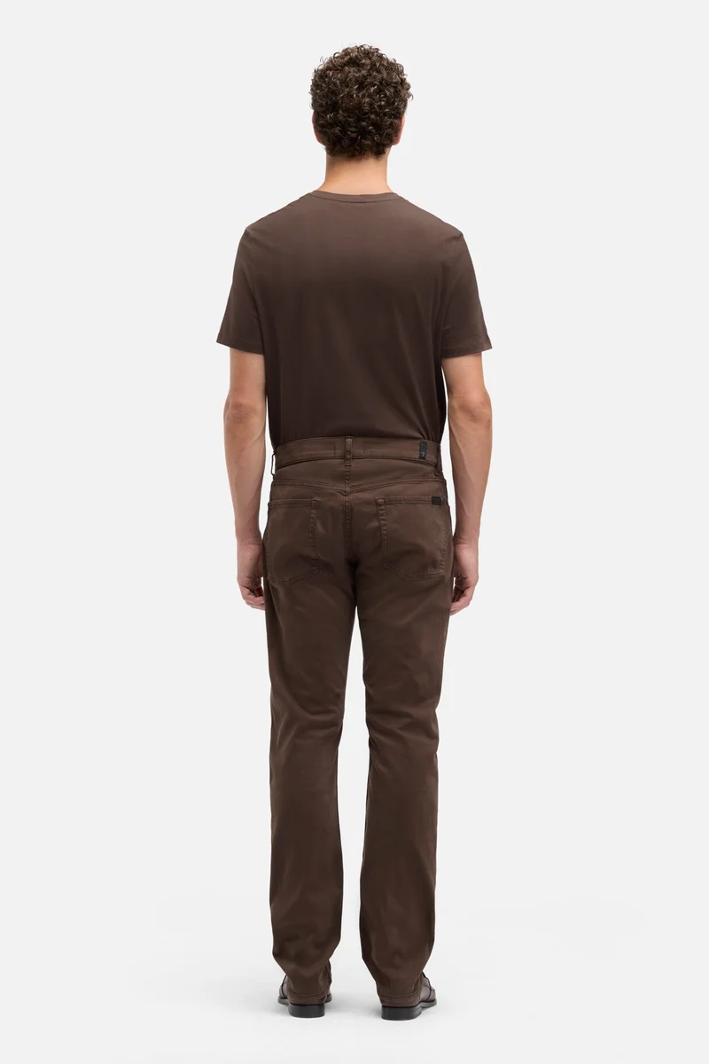 Luxe Performance Sateen The Straight In Coffee Bean