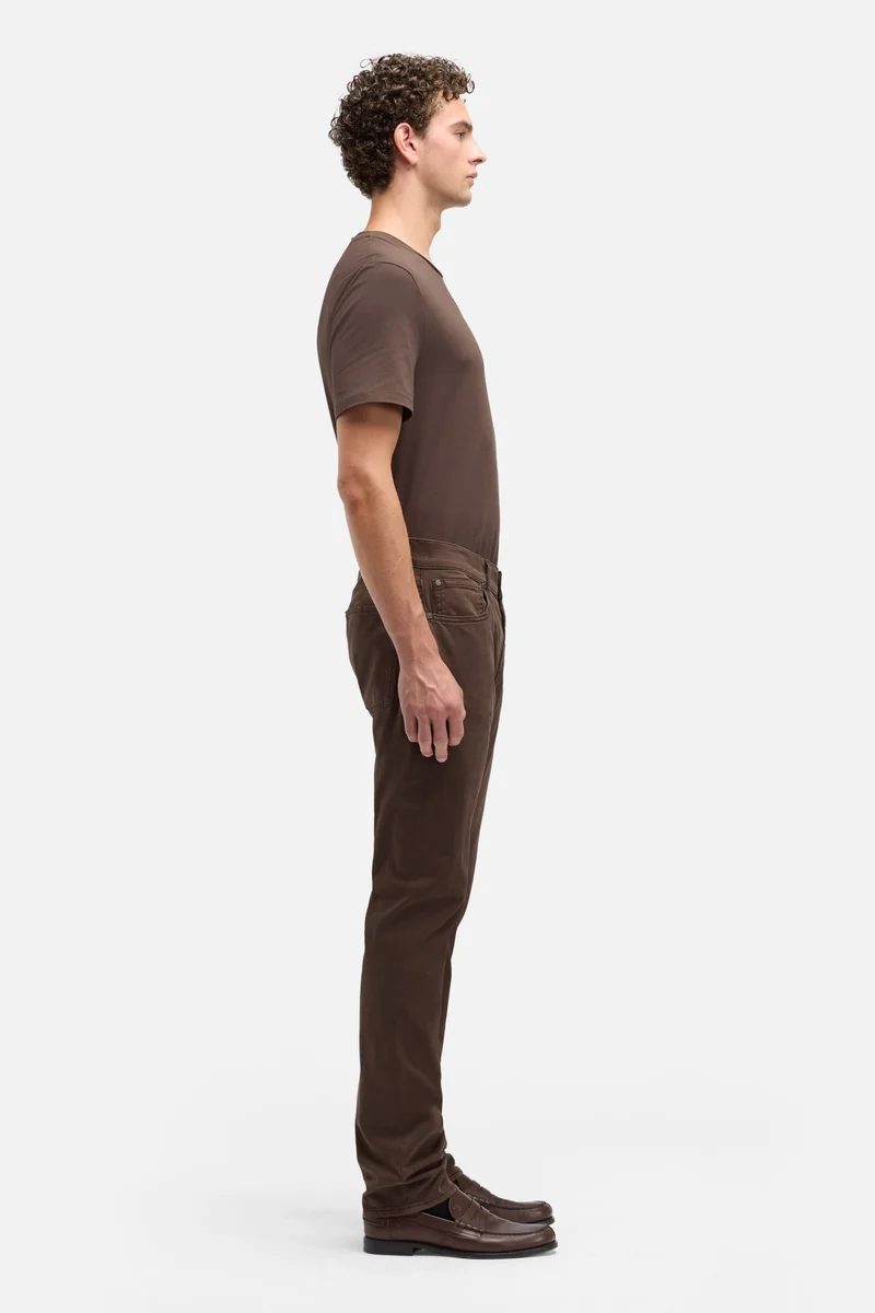 Luxe Performance Sateen The Straight In Coffee Bean